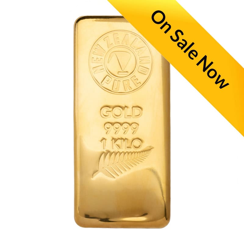 1000g NZ Pure Gold Cast Bar New Zealand Gold Merchant's