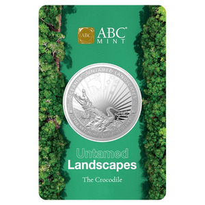 1oz ABC Fine Silver 999.9 Untamed Landscapes "CROCODILE" Coin Certipack