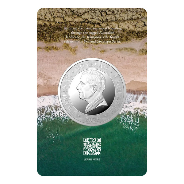 1oz ABC Fine Silver 999.9 Untamed Landscapes "KANGAROO" Coin Certipack - Image 2