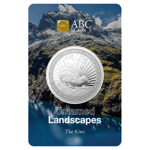 1oz ABC Fine Silver 999.9 Untamed Landscapes "KIWI" Coin Certipack