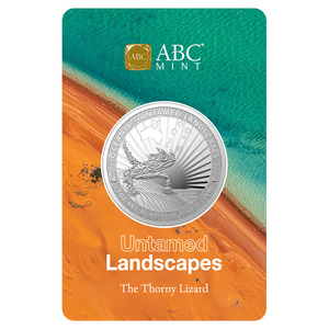 1oz ABC Fine Silver 999.9 Untamed Landscapes "THORNY LIZARD" Coin Certipack